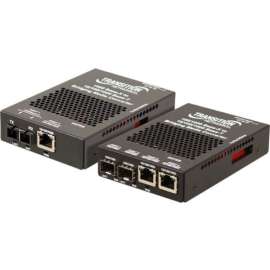 Transition Networks 10/100/1000 Ethernet Media Converter Stand-Alone, 1 x Network (RJ-45), 1 x LC Ports, Multi-mode, Gigabit Ethernet