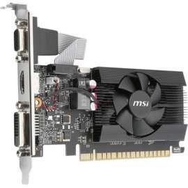 MSI NVIDIA GeForce GT 710 Graphic Card, 2 GB DDR3 SDRAM, Low-profile, 954 MHz Core, 64 bit Bus Width