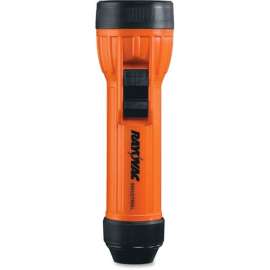 Safety Flashlight, 2 D Batteries (Sold Separately), Orange/Black