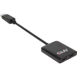 Club 3D Multi Stream Transport (MST) Hub DisplayPort 1.2 Dual Monitor USB Powered, 4096 x 2160, DisplayPort, USB
