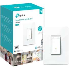Tp Link TP-Link Kasa Smart HS220, Kasa Smart Dimmer Switch, Single Pole, Needs Neutral Wire, 2.4GHz Wi-Fi Light Switch Works with Alexa and Google Home, UL Certified, No Hub Required