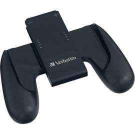 Verbatim Charging Controller Grip For Use with Nintendo Switch Joy-Con Controllers, Black
