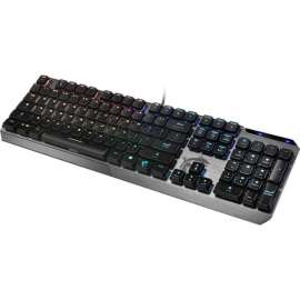 MSI VIGOR GK50 LOW PROFILE Gaming Keyboard, Cable Connectivity, USB 2.0 Interface, RGB LED Volume Control, Media Center Hot Key(s), English (US)