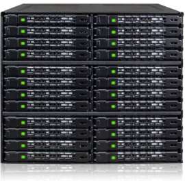 Cremax Icy Dock ToughArmor MB924IP-B Drive Enclosure for 5.25" SATA, Serial Attached SCSI (SAS), Mini-SAS Host Interface External, Black, Hot Swappable Bays, 24 x HDD Supported