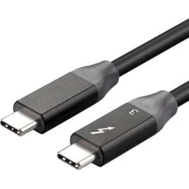 4XEM 40Gbps 1M Thunderbolt 3 Braided cable, 3.28 ft Thunderbolt 3 AV/Data Transfer Cable for Audio/Video Device, First End: 1 x USB Type C, Male, Second End: 1 x USB Type C