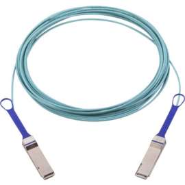 Nvidia Mellanox Active Fiber Cable, ETH 100GbE, 100Gb/s, QSFP, LSZH, 20m, 65.62 ft Fiber Optic Network Cable for Network Device, Switch, First End: 1 x QSFP Network, 100 Gbit/s, LSZH