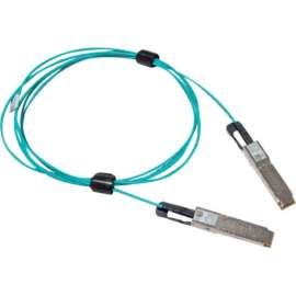 Nvidia Mellanox 200Gb/s HDR QSFP56 Active Optical Cable, 32.81 ft Fiber Optic Network Cable for Network Device, Transmitter, Receiver, First End: 1 x SFF-8665 QSFP56 Network, Male, Second End: 1 x SFF-8665 QSFP56 Network
