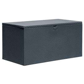 Shelterlogic Spacemaker 54 in. W X 30 in. D Charcoal Steel Deck Box 134 gal