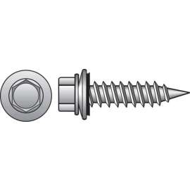 Hillman No. 10 X 2 in. L Hex Hex Head Screws w/Washers 75 pk