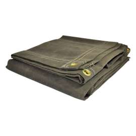 Foremost Tarp Co. Dry Top 6 ft. W X 8 ft. L Heavy Duty Canvas Tarp Olive