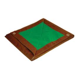 Foremost Tarp Co. Dry Top 8 ft. W X 10 ft. L Medium Duty Polyethylene Reversible Tarp Brown/Green