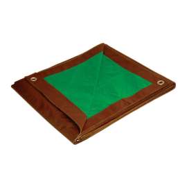 Foremost Tarp Co. Dry Top 10 ft. W X 12 ft. L Medium Duty Polyethylene Reversible Tarp Brown/Green