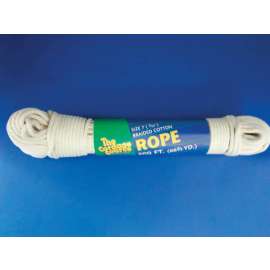 The Cordage Source 7/32 in. D X 200 ft. L White Braided Polyester Clothesline Rope