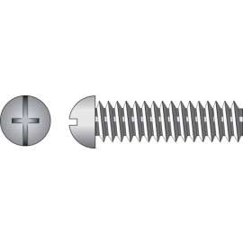 Hillman No. 1/4-20 X 3-1/2 in. L Combination Round Head Zinc-Plated Steel Machine Screws 100 pk