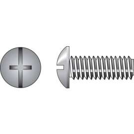 Hillman No. 8-32 X 1-1/2 in. L Combination Truss Head Zinc-Plated Steel Machine Screws 100 pk