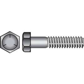 Hillman 5/16 in. D X 5-1/2 in. L Heat Treated Zinc Steel Hex Head Cap Screw 50 pk