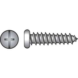 Hillman No. 6 X 1/2 in. L Phillips/Slotted Pan Head Sheet Metal Screws 100 pk