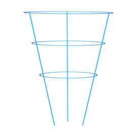 Panacea Vibrant 42 in. H X 16 in. W Assorted Steel Tomato Cage