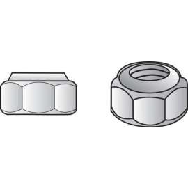 Hillman 7/16 in. Zinc-Plated Steel SAE Nylon Lock Nut 50 pk