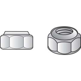 Hillman 1/2 in. Zinc-Plated Steel SAE Nylon Lock Nut 50 pk