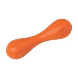 West Paw Zogoflex Orange Plastic Hurley Bone Chew Dog Toy Small in. 1 pk