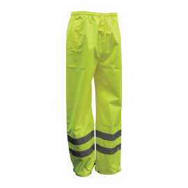 Boss Hi-Vis Yellow Polyester Rain Pants XXXL