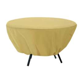 Classic Accessories Terrazzo 23 in. H X 50 in. W X 50 in. L Brown Polyester Table Cover