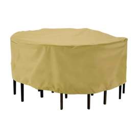 Classic Accessories Terrazzo 23 in. H X 94 in. W X 94 in. L Brown Polyester Dining Set Cover