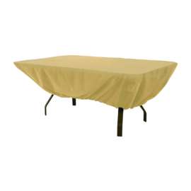 Classic Accessories Terrazzo 23 in. H X 44 in. W X 72 in. L Brown Polyester Table Cover