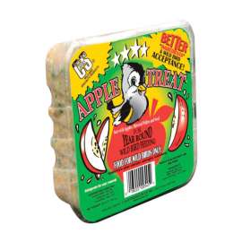 C&S Products Apple Treat Assorted Species Beef Suet Wild Bird Food 11.75 oz