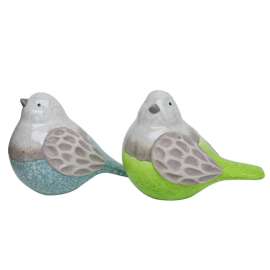 Meadow Creek Ceramic Multi-color 5.3 in. Bird Statuary