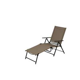 Living Accents Black Steel Frame Sling Lounge Chair