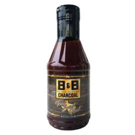 B&B Charcoal Texas Sweet Heat BBQ Sauce 21 oz