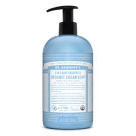 Dr. Bronner's Organic Baby Unscented Scent Sugar Soap 24 oz