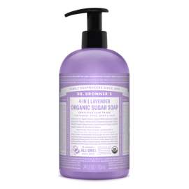Dr. Bronner's Organic Lavender Scent Sugar Soap 24 oz