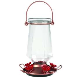 Perky-Pet Hummingbird 28 oz Glass/Metal/Plastic Nectar Feeder 5 ports