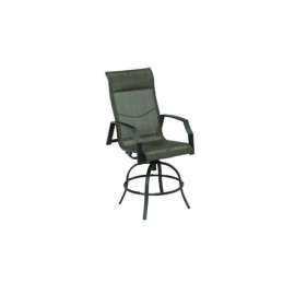 Living Accents Icarus Black Aluminum Frame Swivel Balcony Rocking Chair