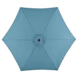 Living Accents Hattington 9 ft. Tiltable Blue Market Umbrella