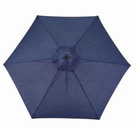 Living Accents Salem 9 ft. Tiltable Navy Market Umbrella
