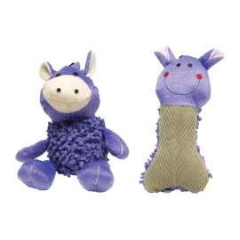 Boss Pet Digger's Multicolored Plush Shaggy Dog Toy Large 1 pk
