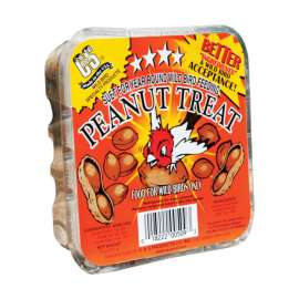 C&S Products Peanut Treat Assorted Species Beef Suet Wild Bird Food 11 oz