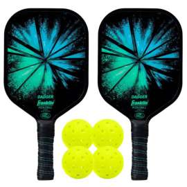 Franklin - Dagger Fiberglass Pickleball Paddles and Balls (2 Player Set)