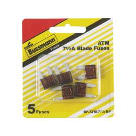 Bussmann 7.5 amps ATM Brown Blade Fuse 5 pk