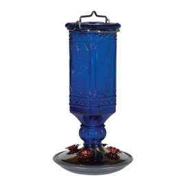 Perky-Pet Hummingbird 16 oz Glass/Metal Nectar Feeder 4 ports