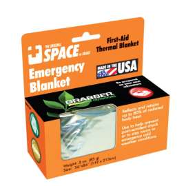 Grabber Warmers Silver Survival Blanket .5 in. H X 56 in. W X 84 in. L 1 pk