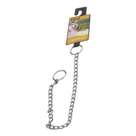 PDQ Silver Lightweight Steel Dog Choke Chain Collar Small/Medium