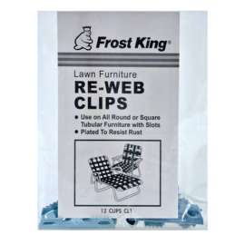 Frost King Aluminum Chair Re-Webbing Clips