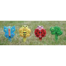 Apex Multicolored Resin 5 in. H Outdoor Garden Stakes
