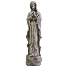 Le Power Polyresin Madonna 25-5/16 in. Outdoor Statue