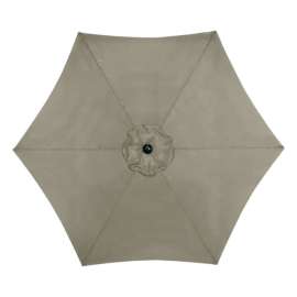 Living Accents 9 ft. Tiltable Tan Market Umbrella
